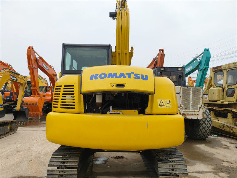 PC70 Komatsu प्रयुक्त मिनी खुदाई 6.5 टन मिनी क्रॉलर खुदाई कृषि