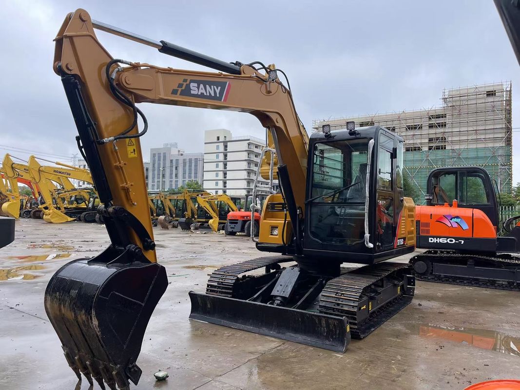 2022 प्रयुक्त Sany SY75C खुदाई Sany Crawler 7.5 टन मिनी खुदाई