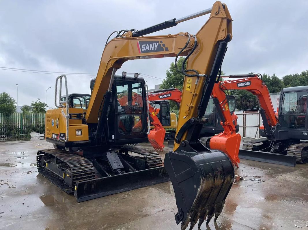 2022 प्रयुक्त Sany SY75C खुदाई Sany Crawler 7.5 टन मिनी खुदाई