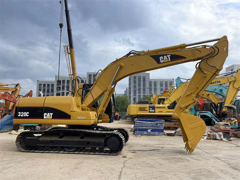 मूल प्रयुक्त CAT 320C खुदाई मशीन दूसरा हाथ Caterpillar 320 320D 320GC खुदाई मशीन