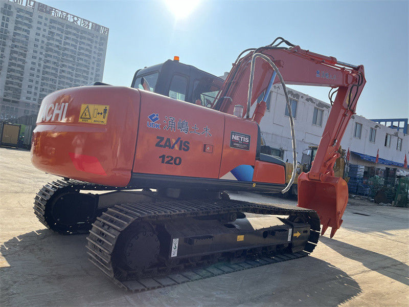 12 टन प्रयुक्त हिताची ZX120 उत्खनन मशीन जापान उत्पत्ति प्रयुक्त हिताची ZX120 खनन उत्खनन मशीन
