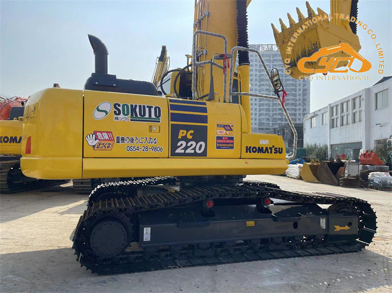 उत्कृष्ट स्थिति प्रयुक्त जापान उत्खनन Komatsu PC220-8 क्रॉलर उत्खनन PC200 PC220