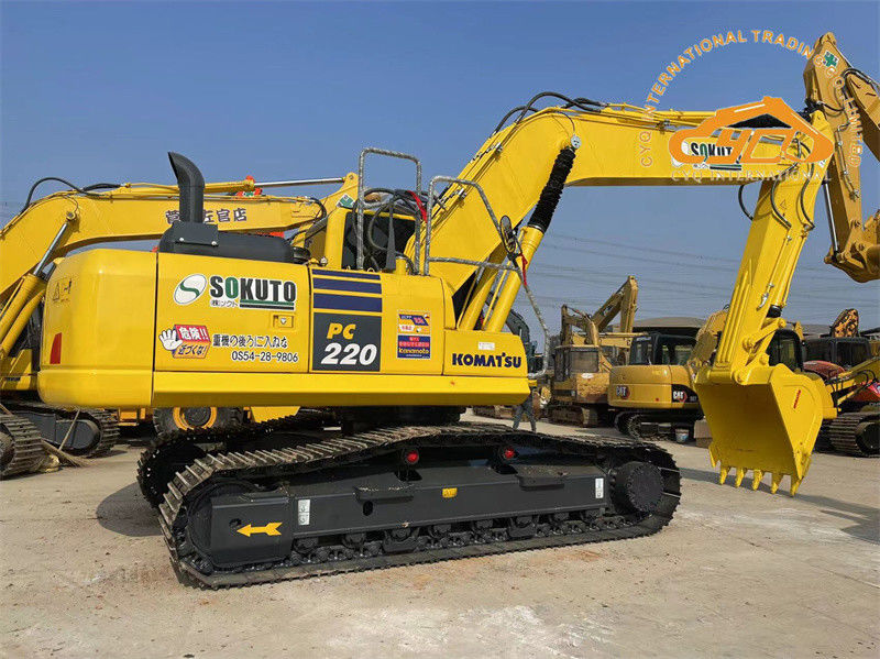 उत्कृष्ट स्थिति प्रयुक्त जापान उत्खनन Komatsu PC220-8 क्रॉलर उत्खनन PC200 PC220