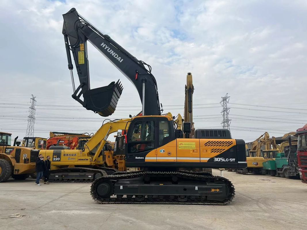 Doosan Hyundai 305lc-9t प्रयुक्त बड़े उत्खनन उपकरण 30 टन प्रयुक्त बड़े Hyundai उत्खनन उपकरण