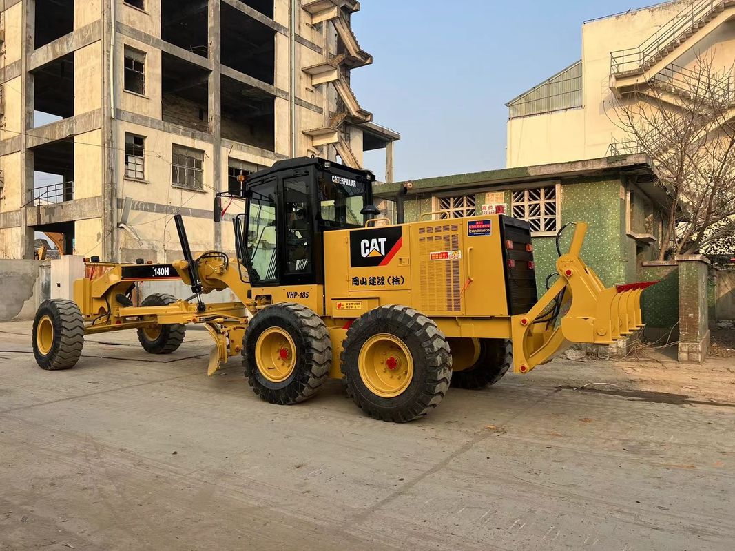 140H प्रयुक्त कैटरपिलर मोटर ग्रेडर अच्छी स्थिति में दूसरा हाथ बिल्ली 140 मोटर ग्रेडर