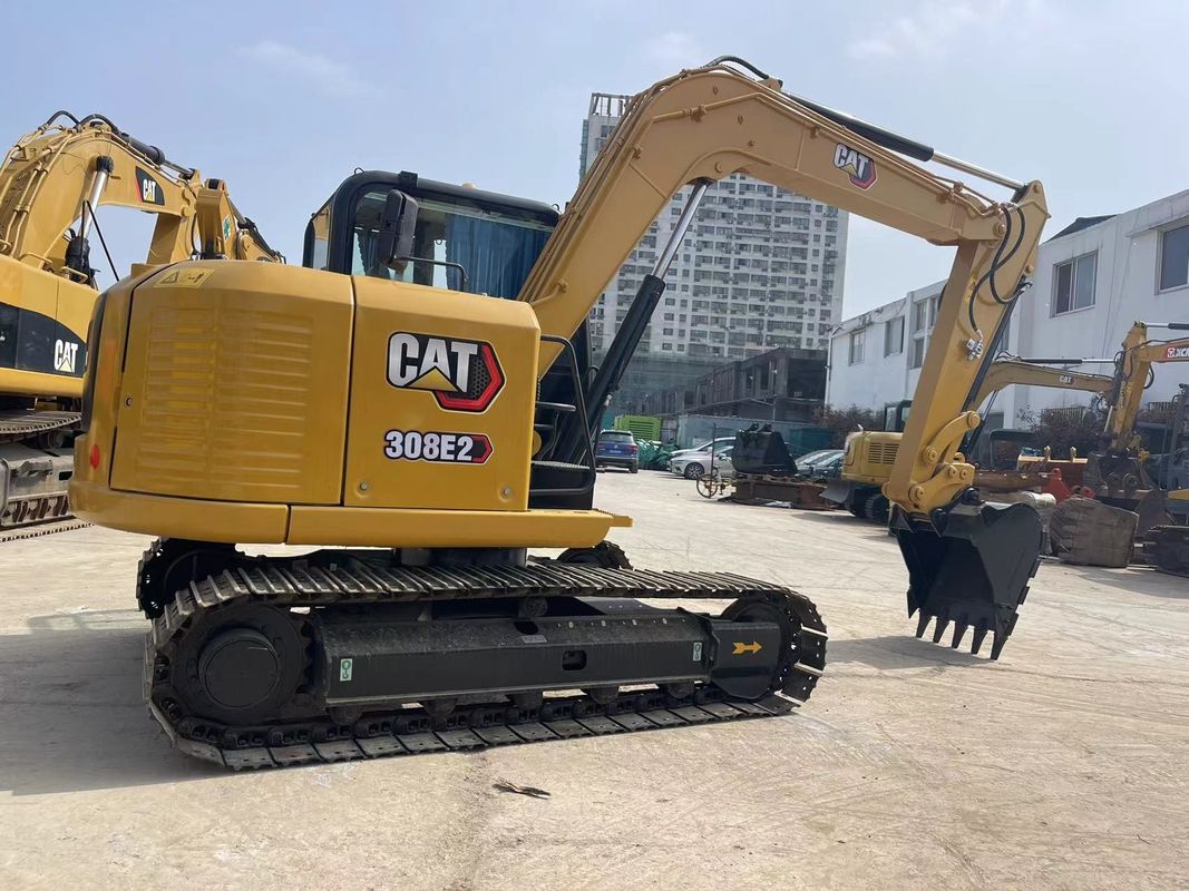 प्रयुक्त छोटी बिल्ली खुदाई मशीन Cat 308E2 खुदाई मशीन 8 टन मिनी खुदाई मशीन