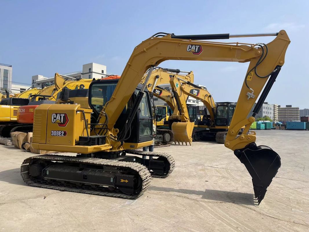 प्रयुक्त छोटी बिल्ली खुदाई मशीन Cat 308E2 खुदाई मशीन 8 टन मिनी खुदाई मशीन