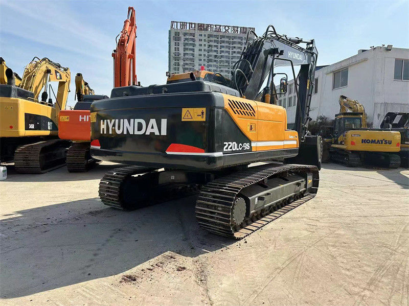 प्रयुक्त हुंडई R220LC-9S खुदाई मशीन 22 टन कोरिया प्रयुक्त हुंडई 220 खनन खुदाई मशीन