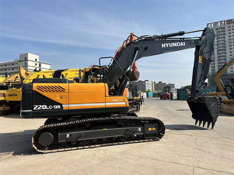 प्रयुक्त हुंडई R220LC-9S खुदाई मशीन 22 टन कोरिया प्रयुक्त हुंडई 220 खनन खुदाई मशीन