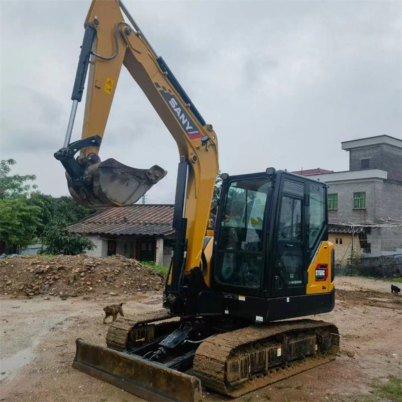 चीन Sany SY60C प्रो प्रयुक्त खुदाई मशीन दूसरा हाथ 6 टन Sany sy60 मिनी खुदाई मशीन