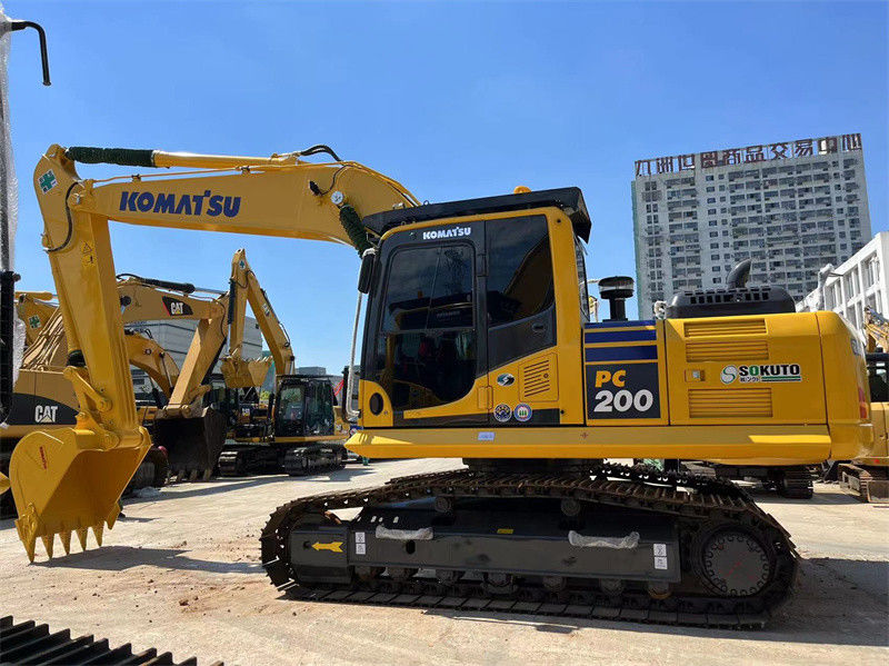 सस्ता 20 टन इस्तेमाल किया जापान उत्खनन Komatsu PC200-8 क्रॉलर उत्खनन PC200 PC220