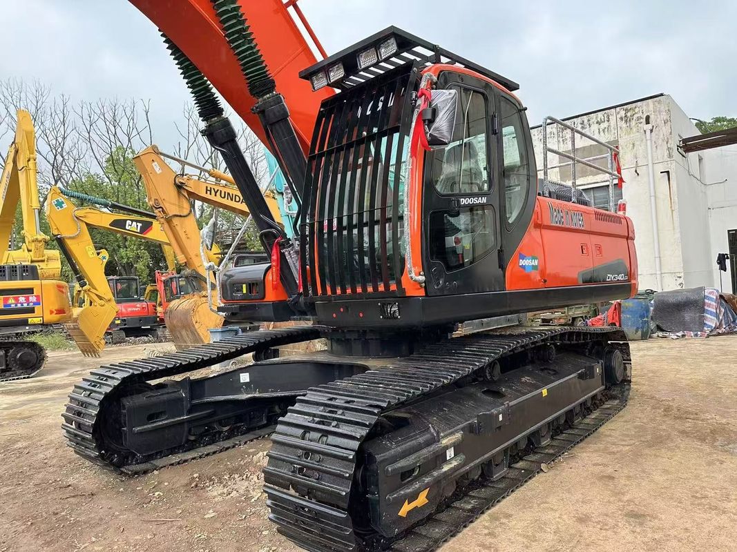 34 टन प्रयुक्त Doosan DX340LCA खुदाई मशीन दूसरा हाथ Doosan DX340 क्रॉलर खुदाई मशीन