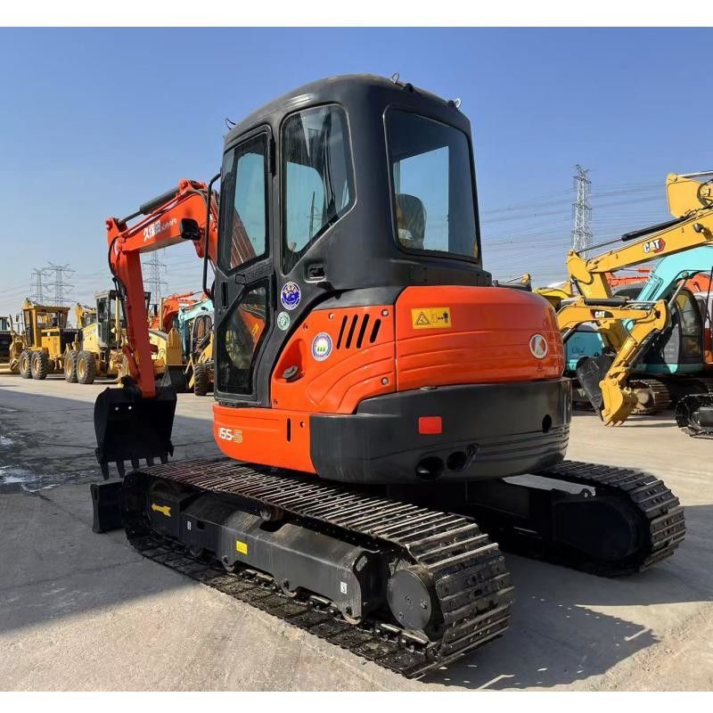 Kubota KX155 जापान खुदाई मशीन 36.5 KN निर्माण के लिए बाल्टी खुदाई बल