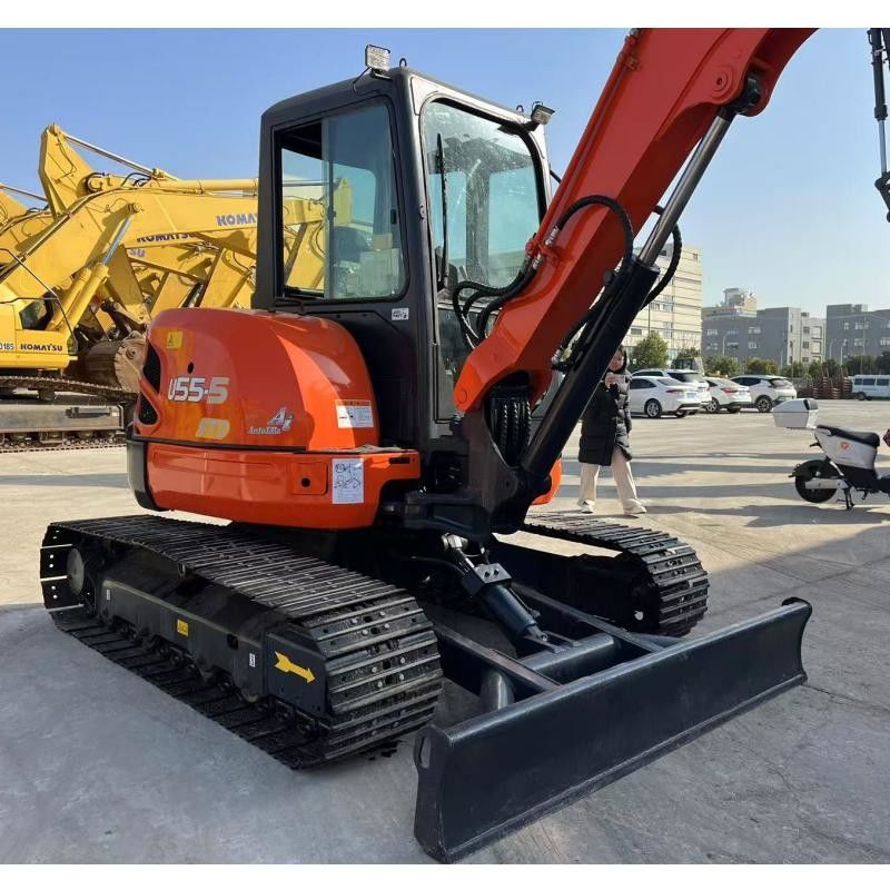Kubota KX155 जापान खुदाई मशीन 36.5 KN निर्माण के लिए बाल्टी खुदाई बल