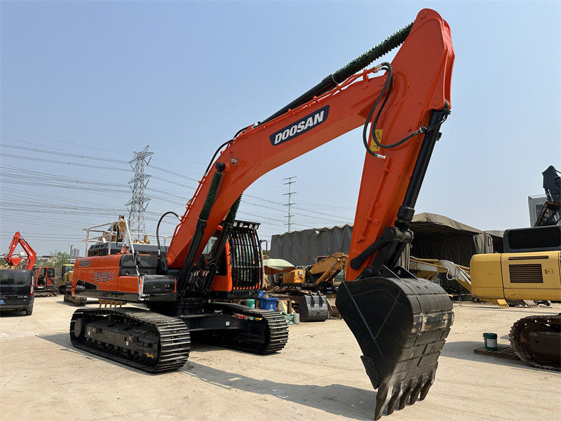 कोरिया इस्तेमाल किया Doosan DX340LCA खुदाई मशीन 34 टन Doosan DX340 क्रॉलर खुदाई मशीन