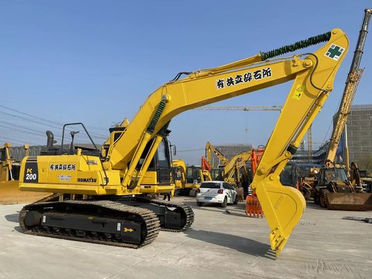 PC200-8 कोमात्सु एक्सकेवेटर प्रयुक्त क्रॉलर एक्सकेवेटर