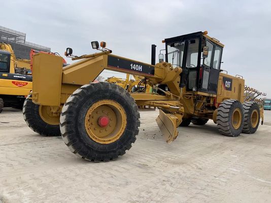 CAT 140H प्रयुक्त कैटरपिलर मोटर ग्रेडर अर्थ मूविंग मशीनरी