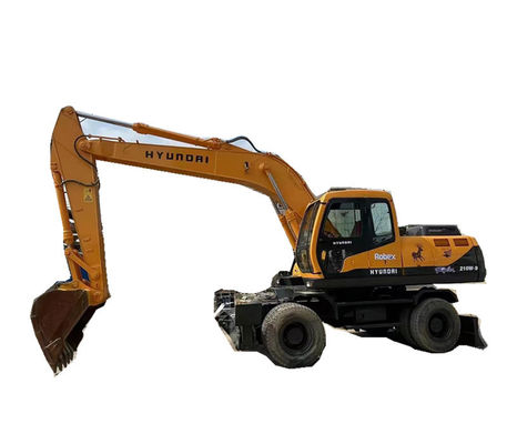 प्रयुक्त Hyundai Robex 210W 21 टन 210W-9 व्हील एक्सकेवेटर