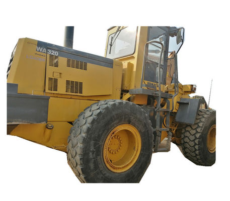 Komatsu WA320 प्रयुक्त व्हील लोडर 14000KG अर्थ मूविंग WA320-3