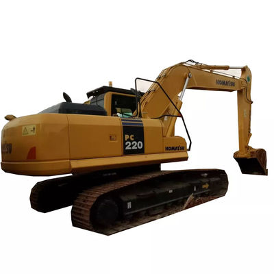 Komatsu Pc220 प्रयुक्त कोमात्सु खुदाई 22 टन जापान मूल छोटे क्रॉलर खुदाई