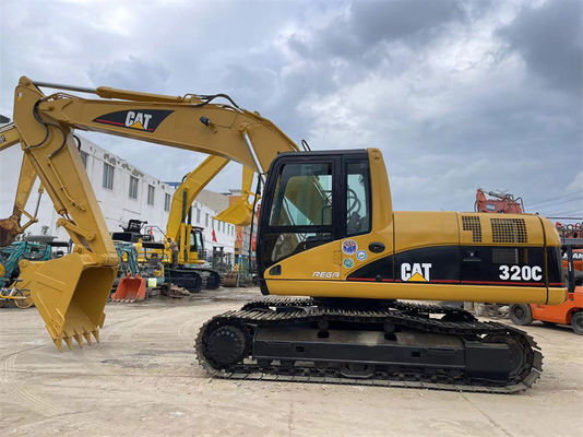 मूल प्रयुक्त CAT 320C खुदाई मशीन दूसरा हाथ Caterpillar 320 320D 320GC खुदाई मशीन