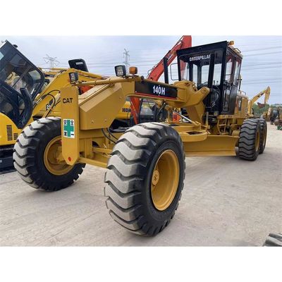 CAT 140H मोटर ग्रेडर के साथ चीन शक्तिशाली इंजन दूसरा हाथ सड़क उपकरण