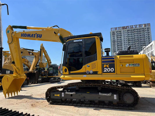 सस्ता 20 टन इस्तेमाल किया जापान उत्खनन Komatsu PC200-8 क्रॉलर उत्खनन PC200 PC220