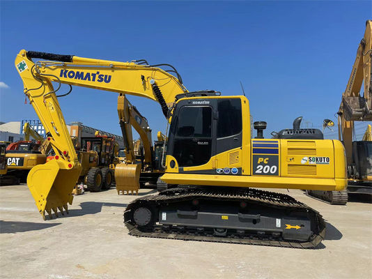 सस्ता इस्तेमाल किया जापान उत्खनन Komatsu PC200-8 800 मिमी ट्रैक के साथ क्रॉलर उत्खनन
