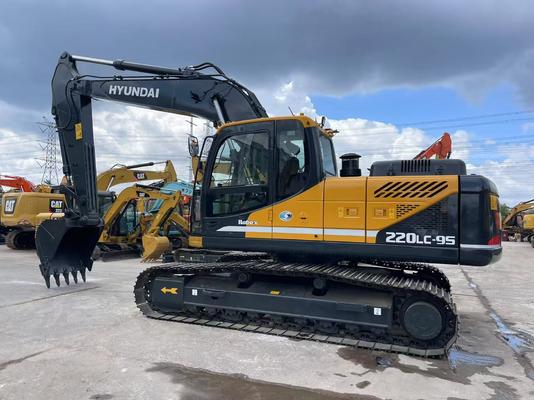 इस्तेमाल किया गया हुंडई R220LC-9S खुदाई करने वाला 22T क्रॉलर 1.2m3 बाल्टी