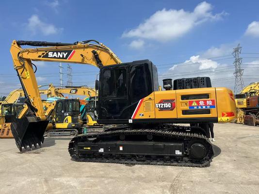 Good condition Sany SY215C excavator second hand sany hydraulic crawler excavator